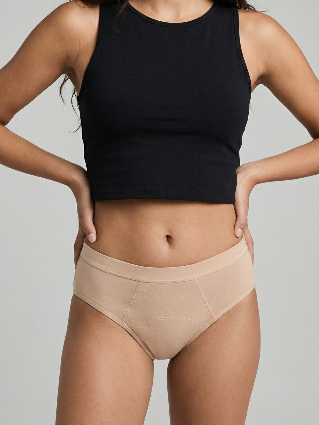 Classic Mid-Rise Brief - Beige