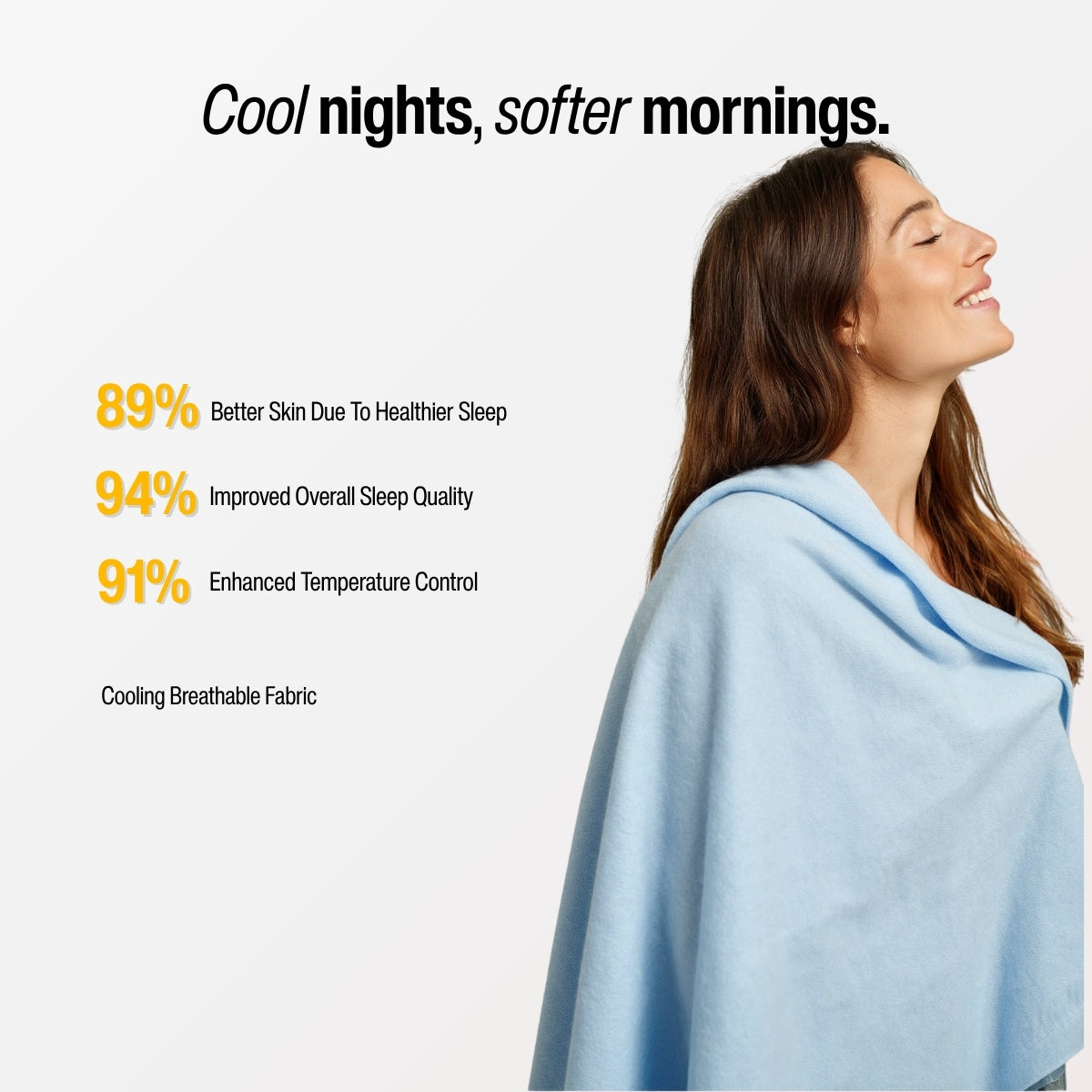 Softer Days - Cooling Comforter for Hot Sleepers – Breathable Lightweight Blanket for Calm Nights