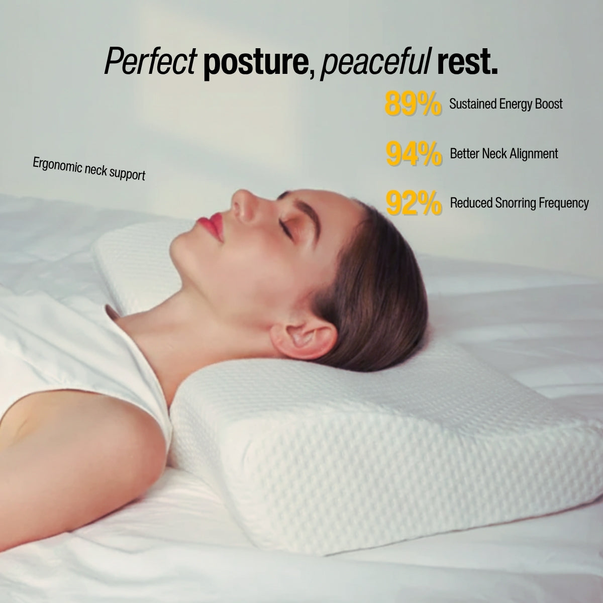 Softer Days – Ergonomic Comfort Pillow for Neck & Shoulder Support
