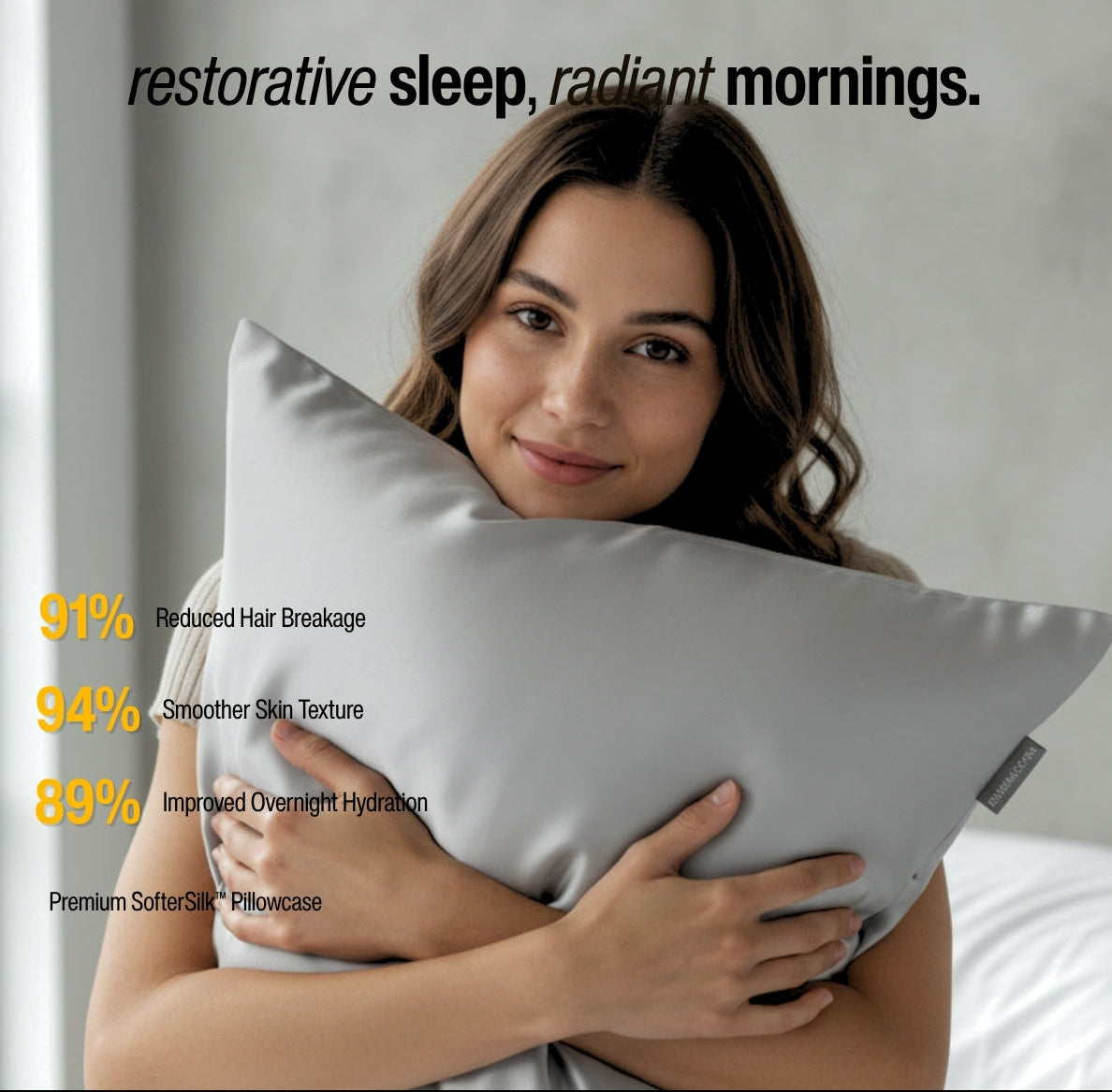 Softer Days - Silk Pillow Case (2 Pack) - Skin friendly for cooler nights