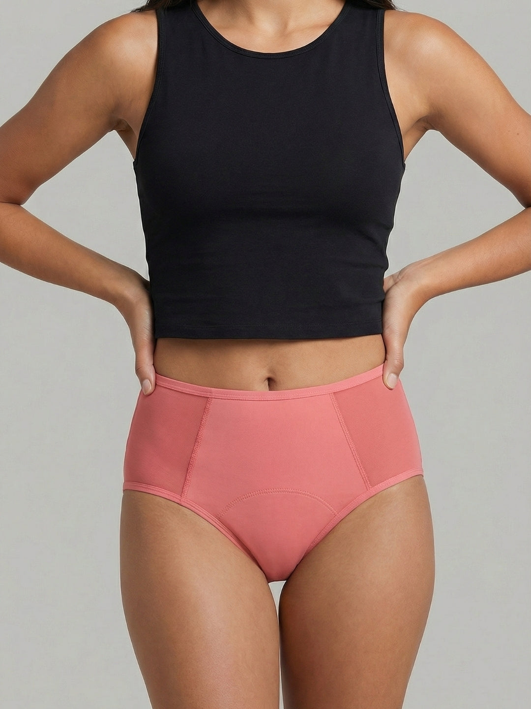 Pink High-Waist Brief