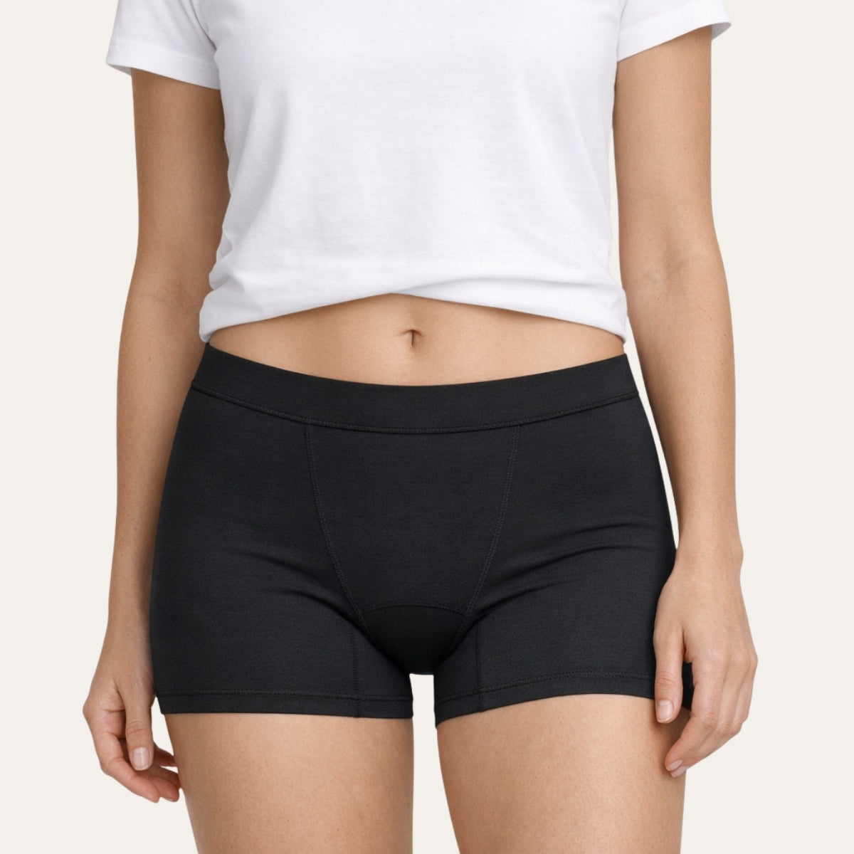 4-Layer Period Underwear –  Boyshort - Soft Bamboo Comfort Heavy Flow Protection