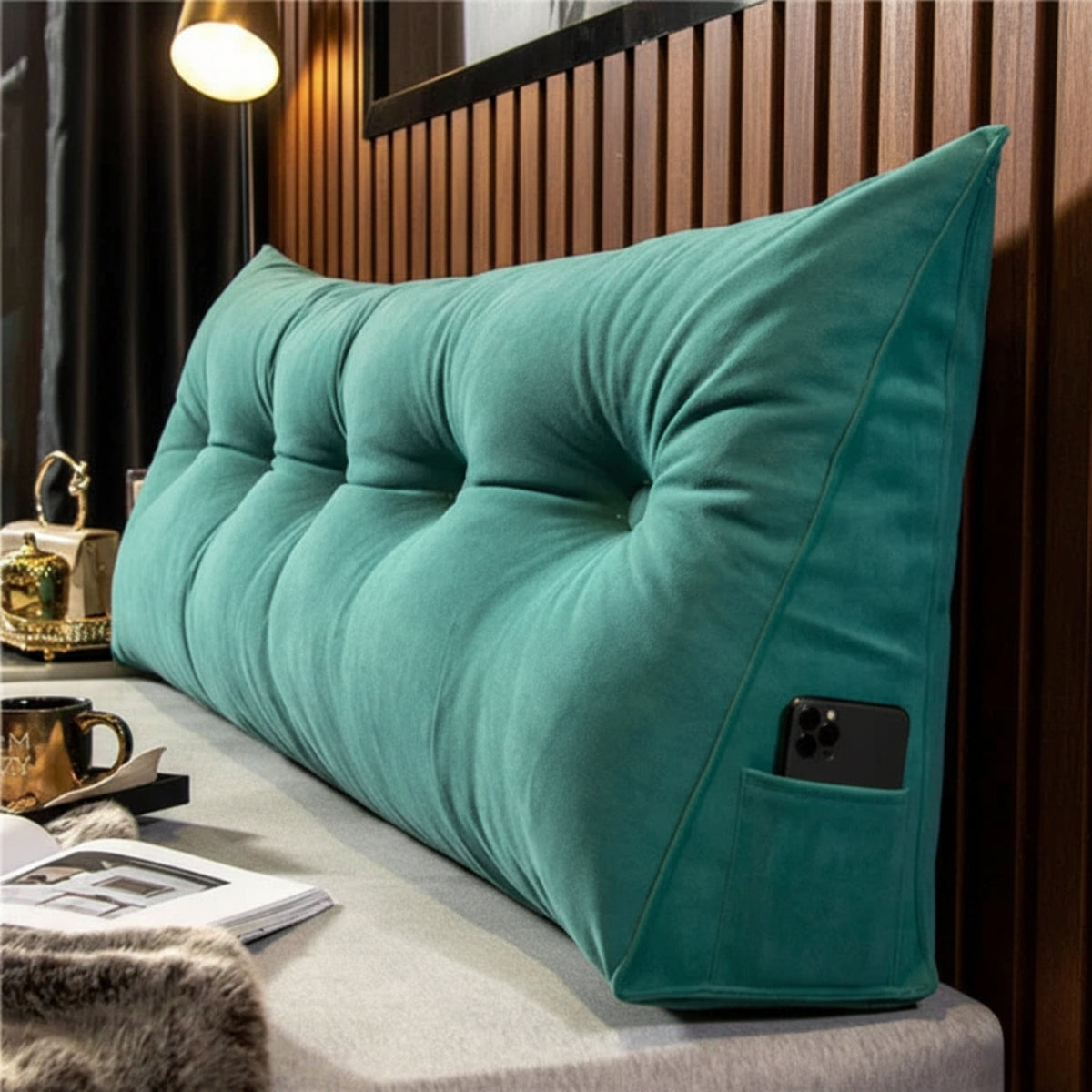 Softer Days - Wedge Pillow - Ergonomic back support for reading and relaxation