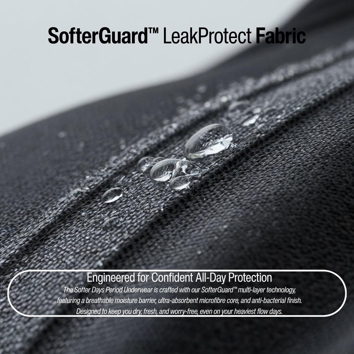 Lace Trim Period Underwear Heavy Flow Leakproof Comfort Brief